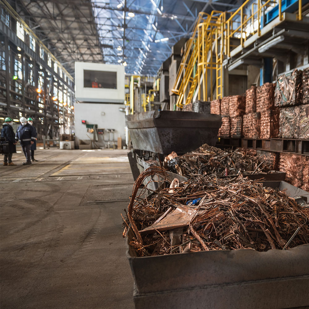 International scrap metal shipment